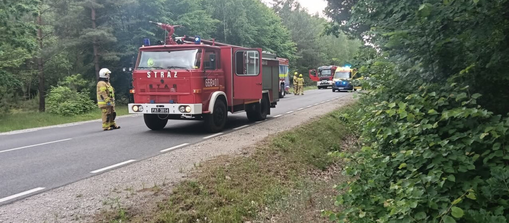 Wypadek motocyklisty