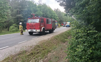 Wypadek motocyklisty