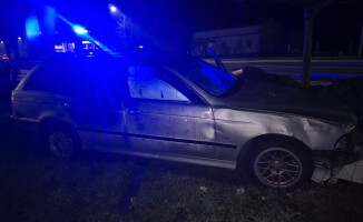 Pijany kierowca BMW wjechał w punkt gastronomiczny
