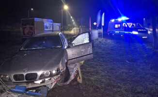 Pijany kierowca BMW wjechał w punkt gastronomiczny