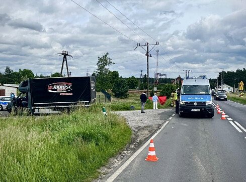 Wypadek niedaleko Starej Łubianki. Zginął motocyklista. - grafika