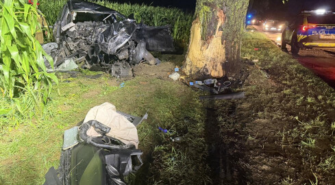 Tragiczny wypadek na trasie Tłukomy–Wiktorówko. Nie żyje 24-letni - grafika