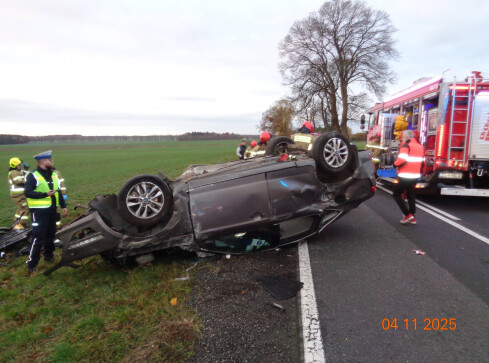 Wypadek na drodze krajowej [AKTUALIZACJA] - grafika