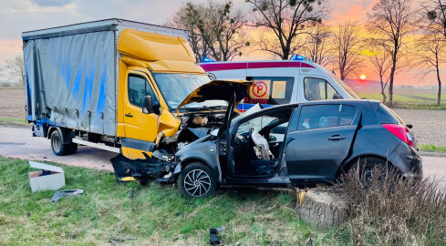 Jedna osoba trafiła do szpitala - grafika