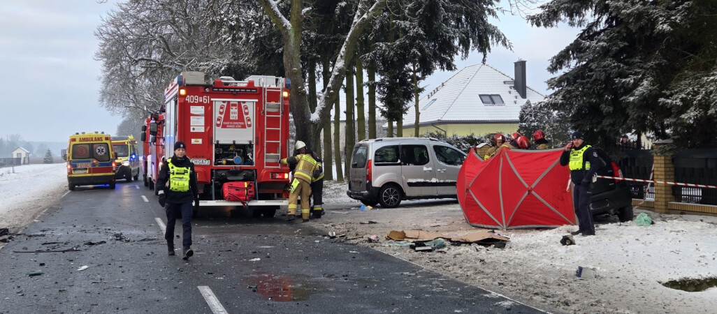 Tragedia na drodze nieopodal Chodzieży. Zginęła matka i 4-letnie dziecko