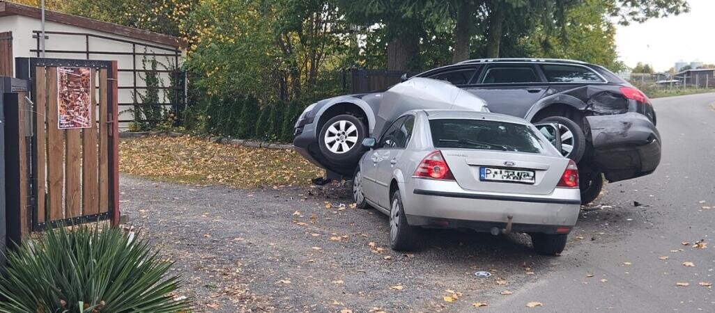 Pijany 32-latek staranował inne auto