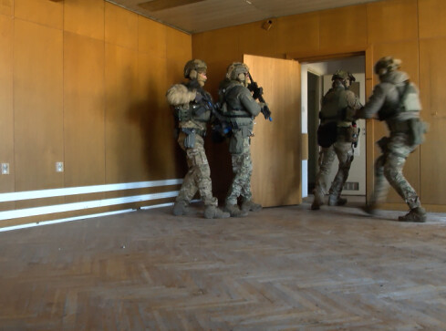 Akcja kontrterrorystów i strażaków - grafika