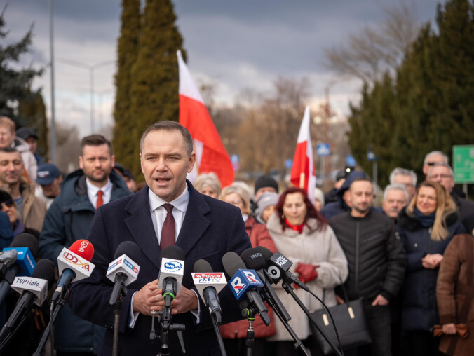 Karol Nawrocki w sobotę w Pile - grafika