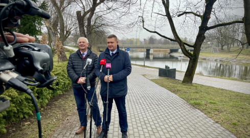 Spod mostu Chrobrego na marsz Królewski - grafika