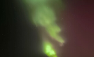 Zorza polarna nad Piłą