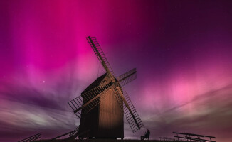 Stary wiatrak i zorze z Lubasza w prestiżowym konkursie National Geographic