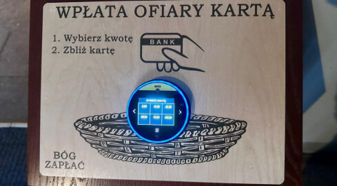 Ofiaromat w kościele - grafika