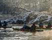 Spłynęli kajakami po Gwdzie. Przy trzynastostopniowym mrozie - grafika