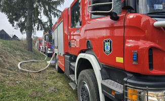 Spłonął budynek gospodarczy