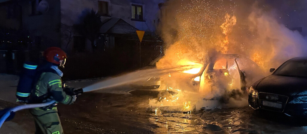 Pożar samochodu