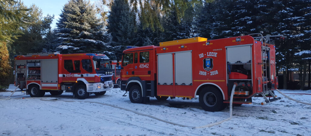 Spłonął domek letniskowy