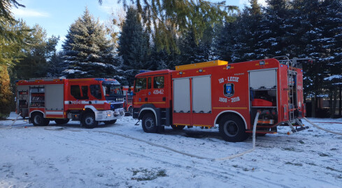 Spłonął domek letniskowy - grafika