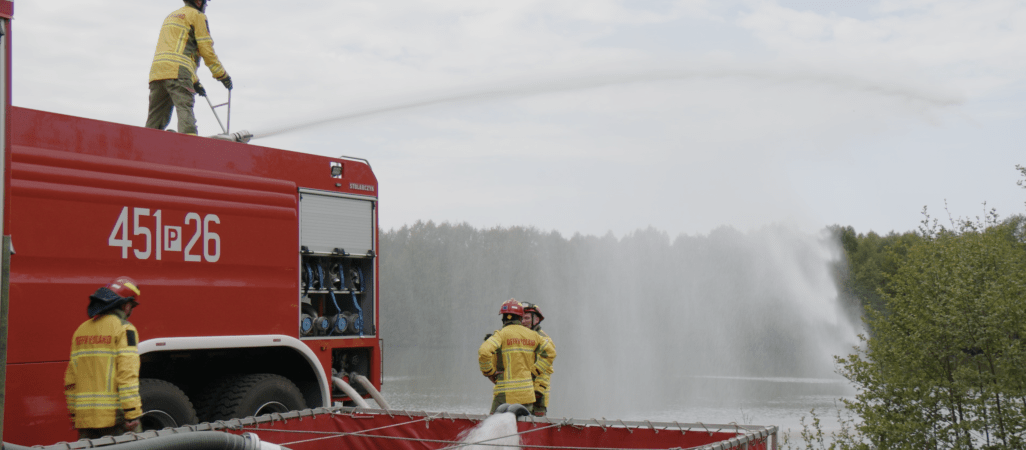 Strażackie manewry w Puszczy Noteckiej