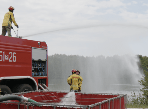Strażackie manewry w Puszczy Noteckiej - grafika