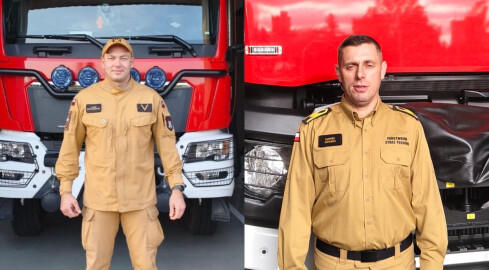 Bohaterscy strażacy z Piły - grafika