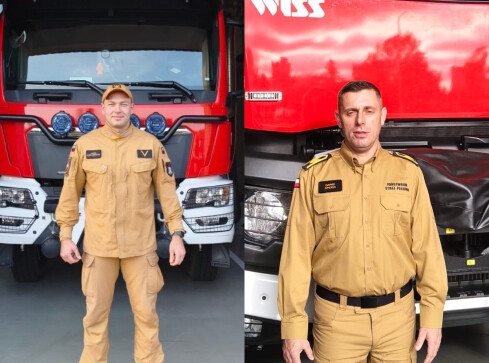 Bohaterscy strażacy z Piły - grafika