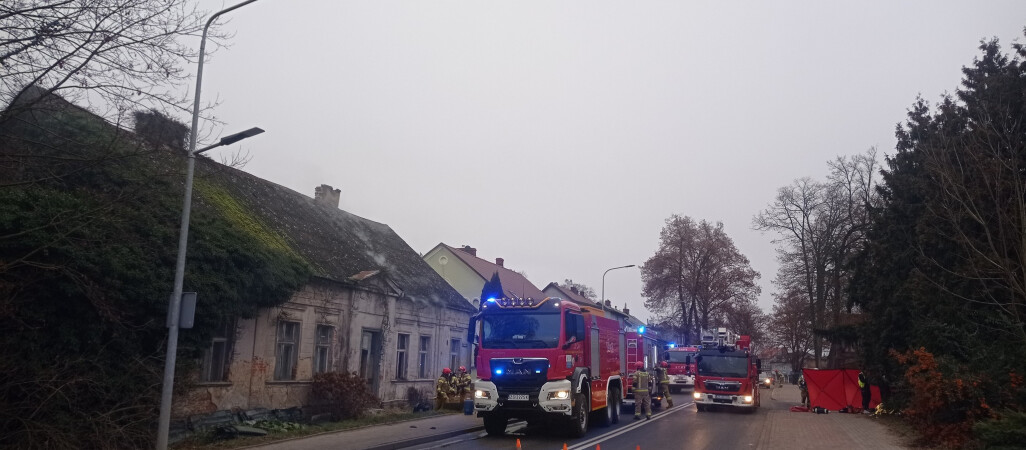 Pożar w budynku mieszkalnym