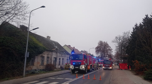 Pożar w budynku mieszkalnym - grafika