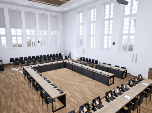 Sala sesyjnej niezgody - grafika