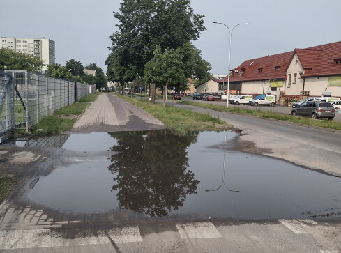 Stojąca woda na Kossaka - grafika