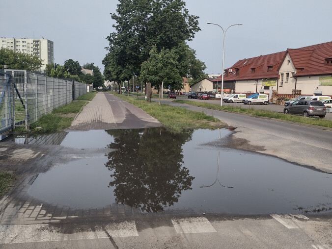 Stojąca woda na Kossaka - grafika