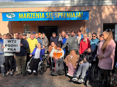 Protest pracowników WTZ - grafika