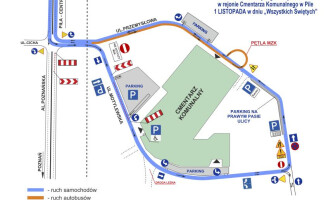 Wszystkich świętych - komunikacja miejska i zmiana organizacji ruchu