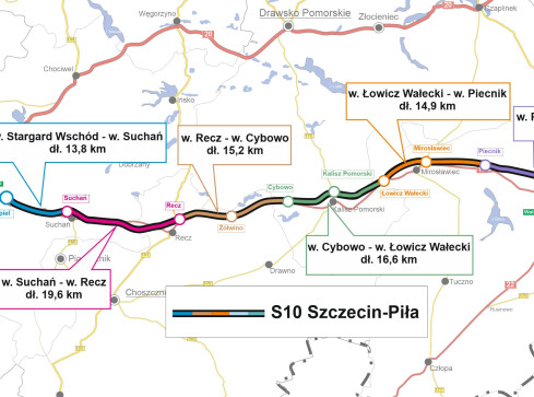 Kolejny krok do budowy S10 na trasie Szczecin – Piła. Otwarto ofert - grafika