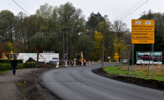 Postępują prace na al. Niepodległości w Pile 