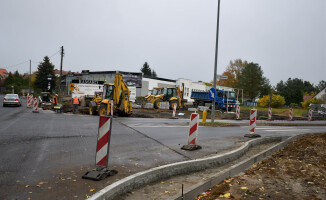 Postępują prace na al. Niepodległości w Pile 
