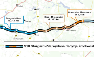 Znamy ostateczny przebieg S10 na odcinku Stargard-Piła
