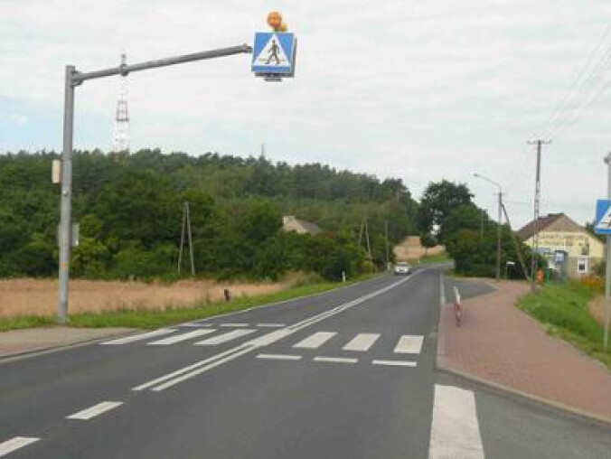 Na DK10 będą doświetlone przejścia dla pieszych - grafika