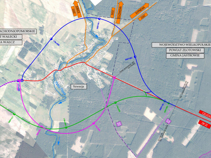Są trzy warianty przebiegu obwodnicy Szwecji - grafika