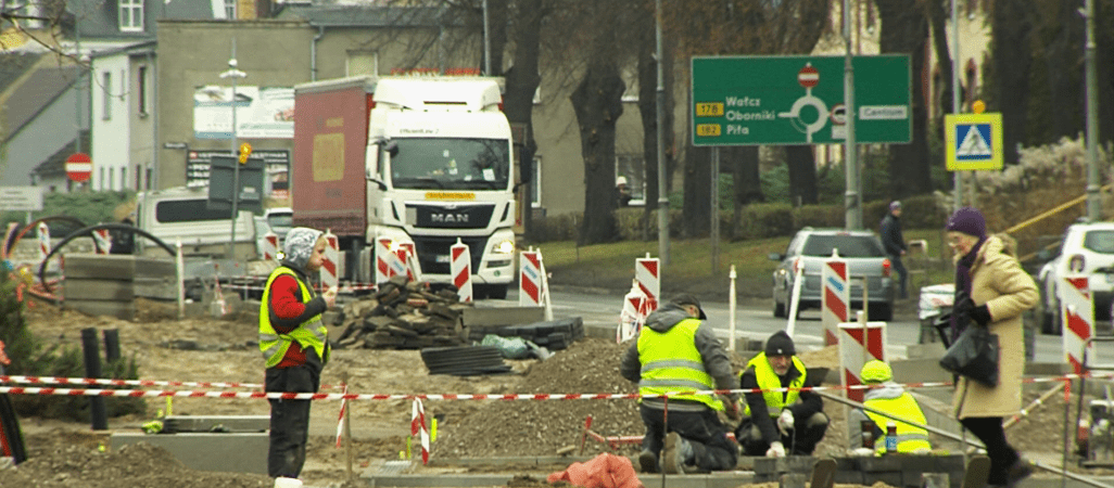 Trwa remont ul. Kościuszki w Czarnkowie