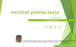 Bezpłatne warsztaty z pisania eseju