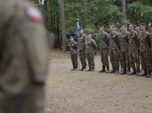Oddział przygotowania wojskowego w jednej z pilskich szkół - grafika