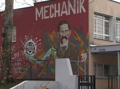 Jedna klasa z Mechanika na kwarantannie  - grafika