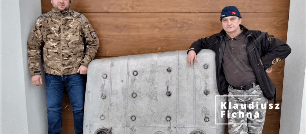 Zbiornik paliwa od Messerschmitta w Pile 