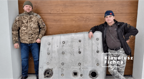 Zbiornik paliwa od Messerschmitta w Pile  - grafika