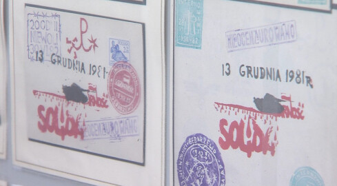 Wystawa znaczków poczty podziemnej w Pile  - grafika
