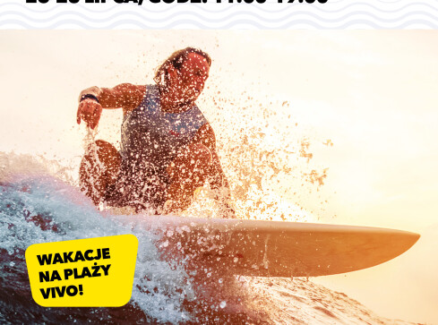 Sporty wodne na plaży w VIVO! Piła - grafika