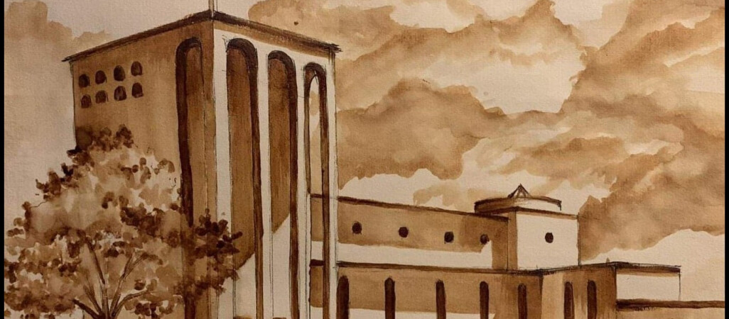 Obrazy namalowane... kawą. Można je obejrzeć w Pile