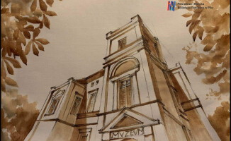 Obrazy namalowane... kawą. Można je obejrzeć w Pile