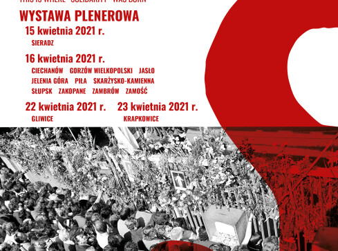 Wystawa plenerowa o Solidarności w Pile - grafika