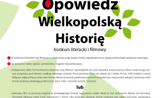 Konkurs: Opowiedz Wielkopolską Historię 